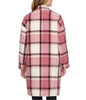 Sharon Plaid Longline Brushed Woven Jacket