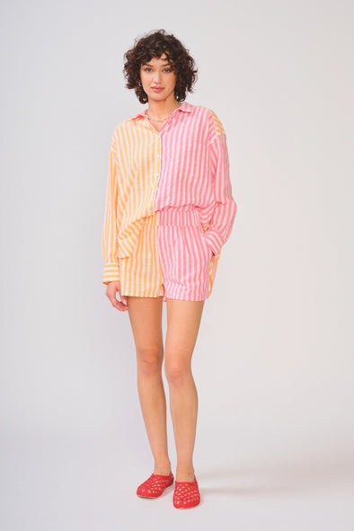 Benson Short Aurora Pink Stripe
