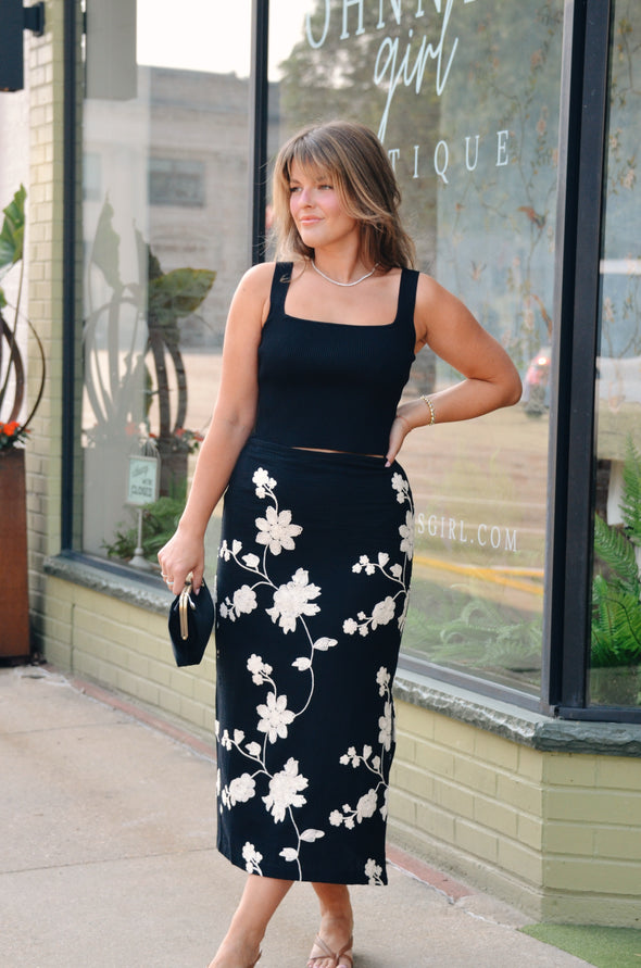 Baez Crop Top Black
