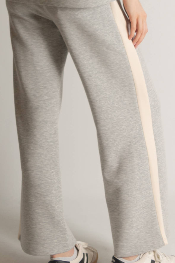 P. CILL Butter Modal Side Stripe Wide Leg Pants