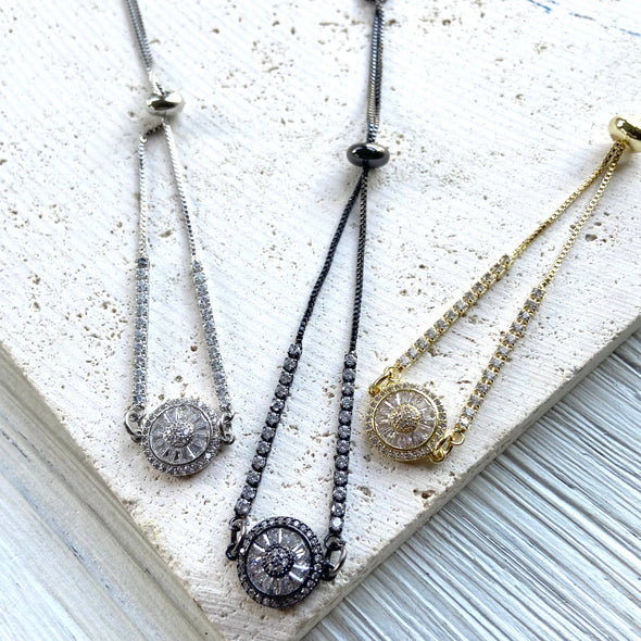 Slider crystal bracelets boutique salon jewelry 