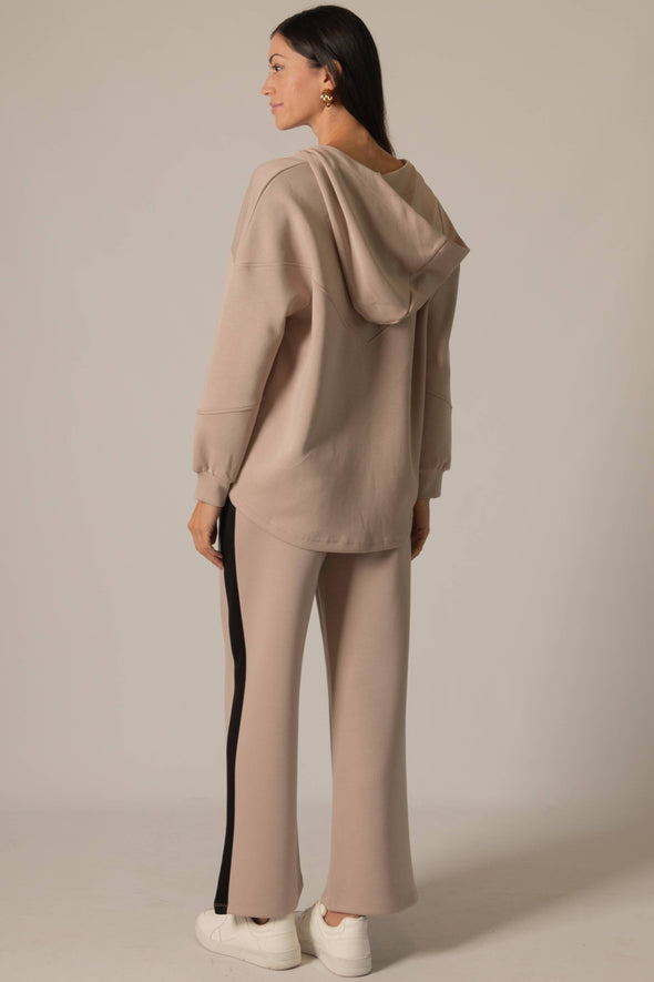 P. CILL Butter Modal Side Stripe Wide Leg Pants