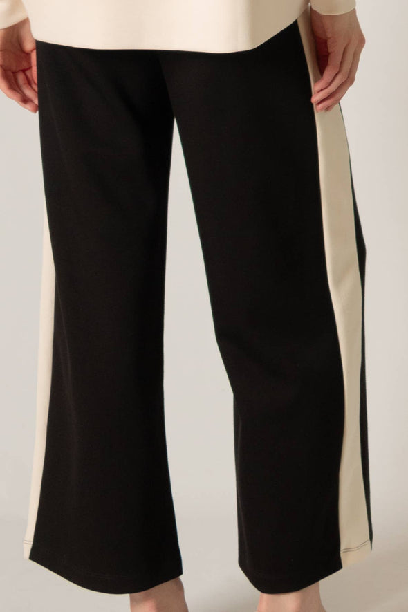 P. CILL Butter Modal Side Stripe Wide Leg Pants