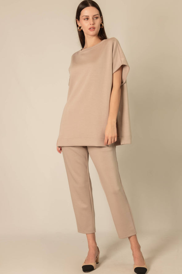 P. CILL Butter Modal Waist Band Ankle Pants