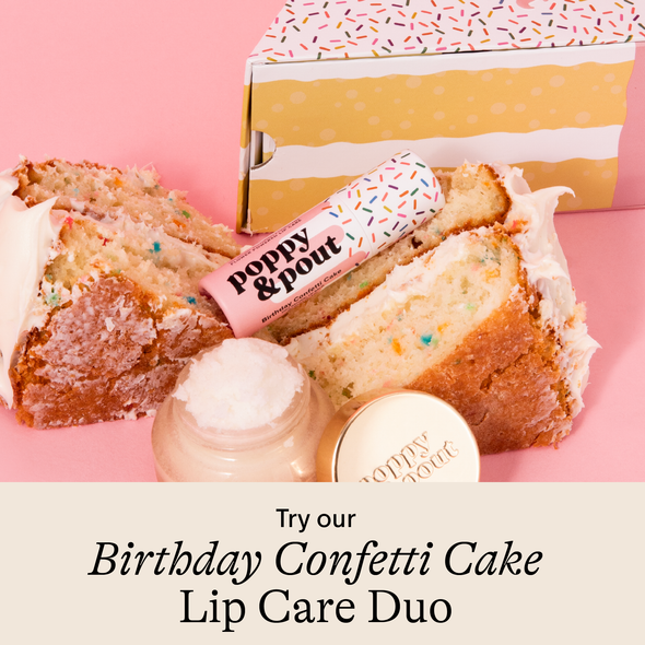 Lip Balm Birthday Confetti Cake