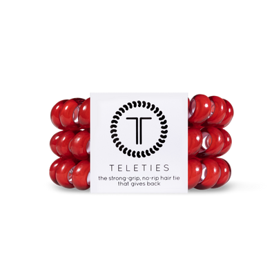 Spiral Hair Coils | Large | Scarlet Red Hair Ties