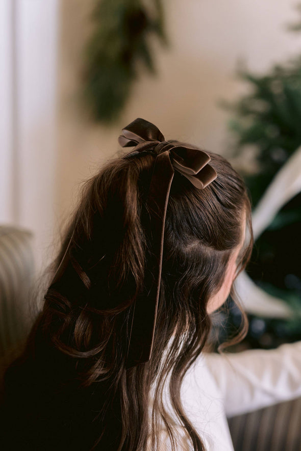 Alice Velvet Hair Bow Barrette