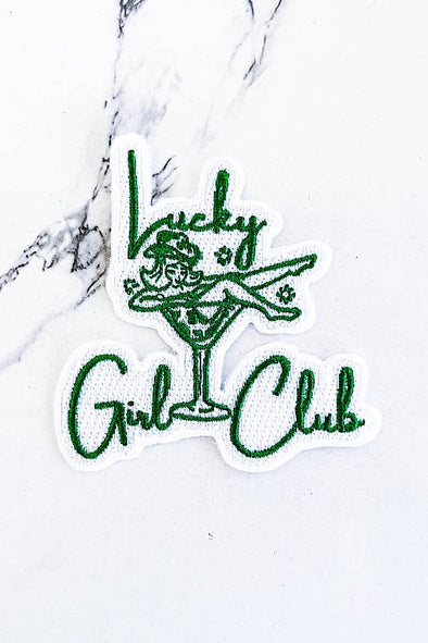 Lucky Girl Club Embroidered Patch