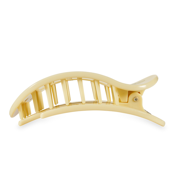 Flat Round Hair Clip | Large | Butter Yellow