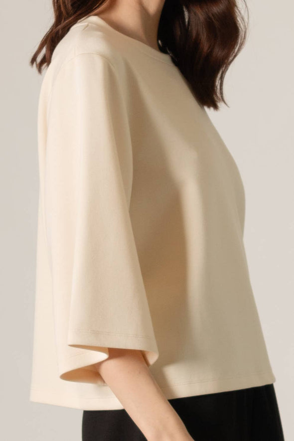 P. CILL Butter Modal 3/4 Sleeve Top