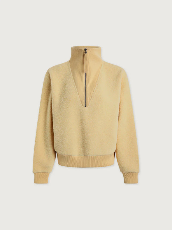 Jaylin Half-Zip Fleece In Reed Yellow