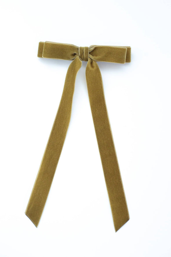 Alice Velvet Hair Bow Barrette
