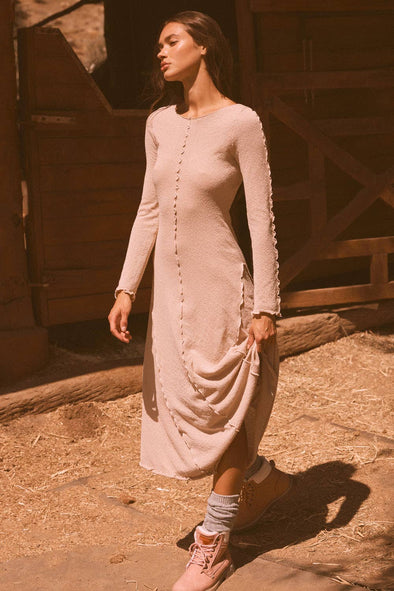 Blake Textured Knit Midi Dress