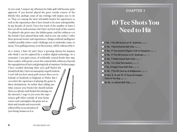 Golf Bucket List by Jeffrey  Thoreson