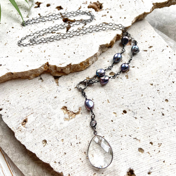 Peacock Pearl necklace