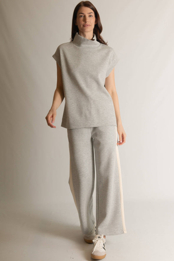 P. CILL Butter Modal Side Stripe Wide Leg Pants