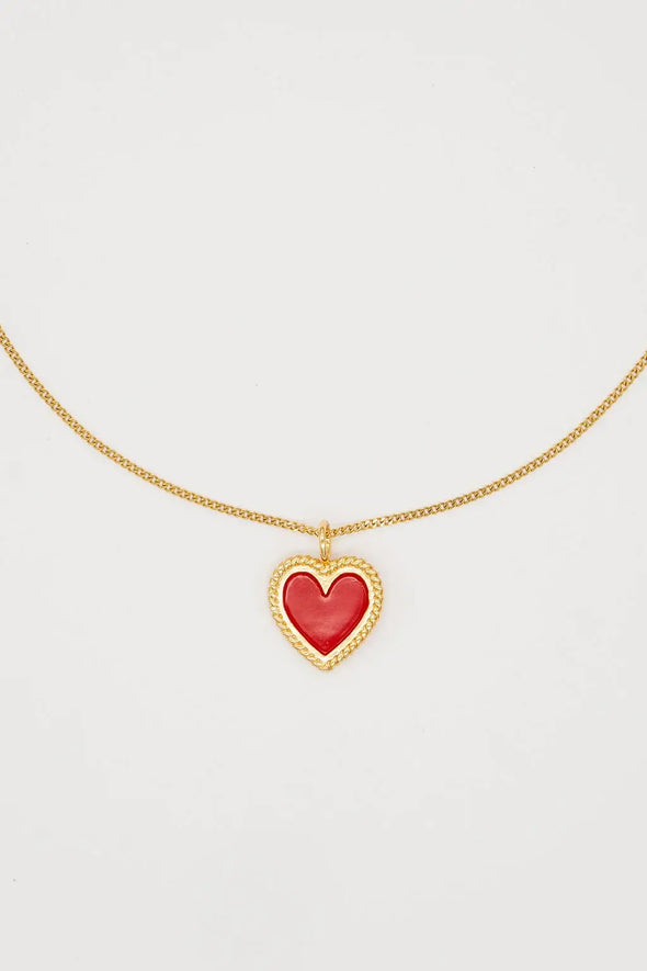 Red Heart Necklace: