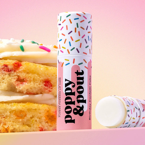 Lip Balm Birthday Confetti Cake