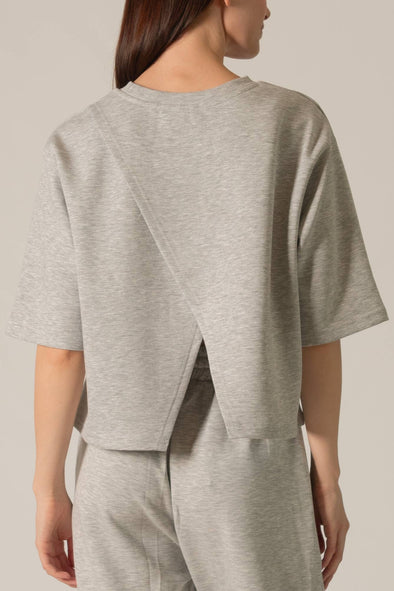 P. CILL Butter Modal Overlap Back Detail Top