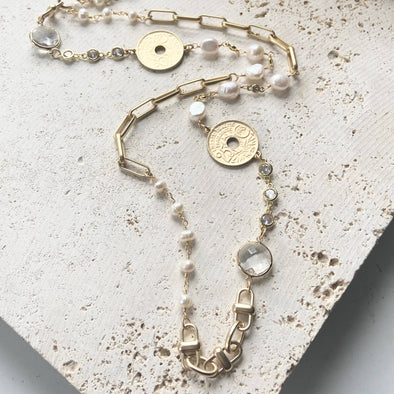 French coin necklace