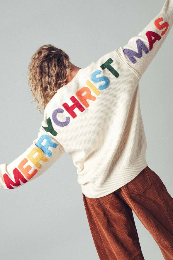 Rainbow Merry & Bright Knit Sweater