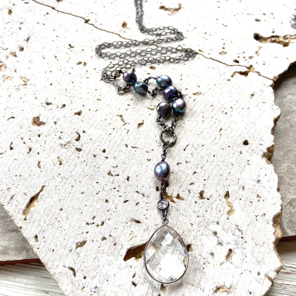 Peacock Pearl necklace