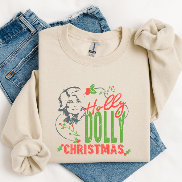 Holly Dolly Christmas Graphic Tee