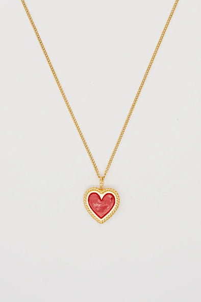 Red Heart Necklace: