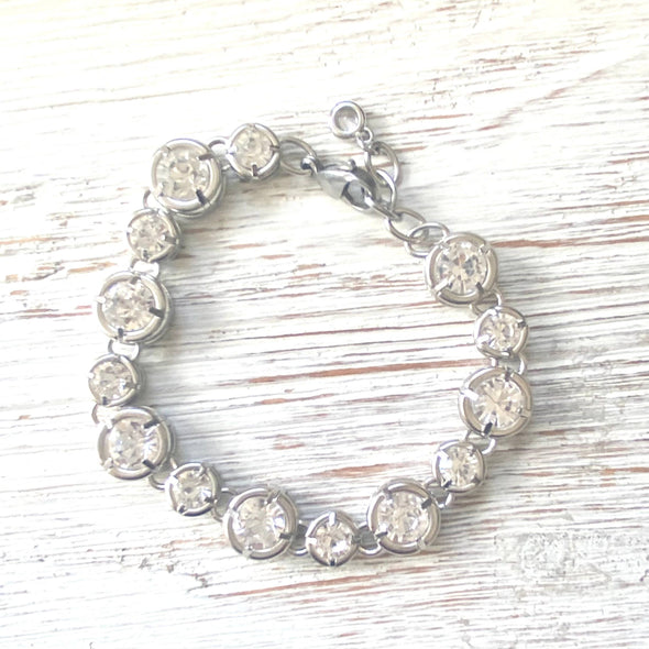 Crystal bracelet chunky boutique salon jewelry statement