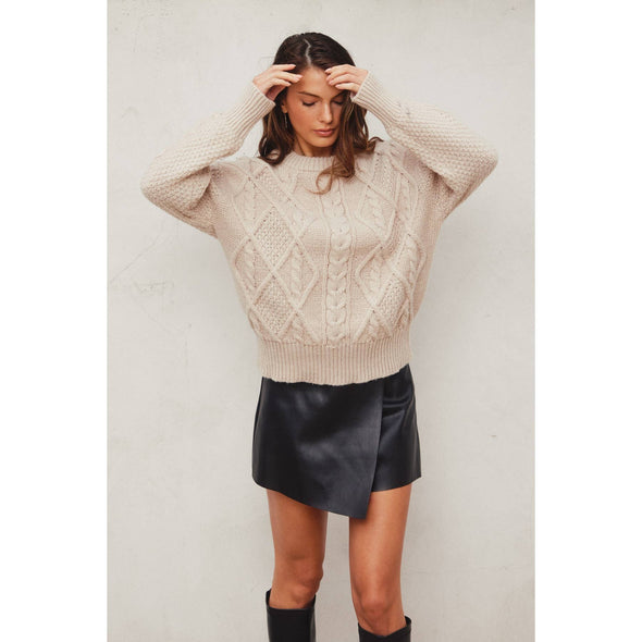Chunky Cable Knit Sweater