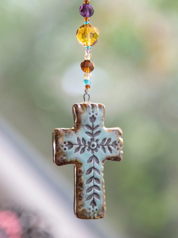 Cross Car Charm