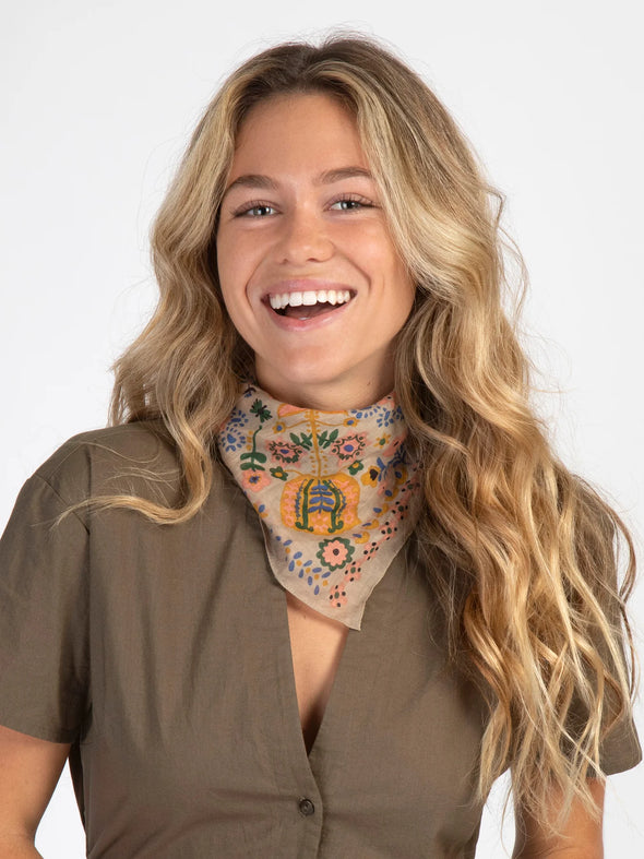Mandala Bandana Scrunchie