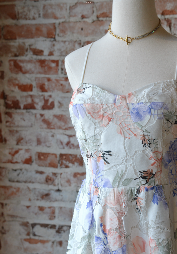 Edda Lace Midi Dress