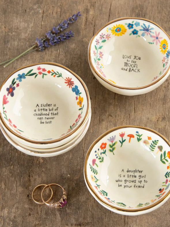 Ceramic Giving Trinket Bowl Sister of My Soul