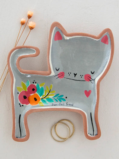 Terracotta Trinket Dish Purr-Fect Friend