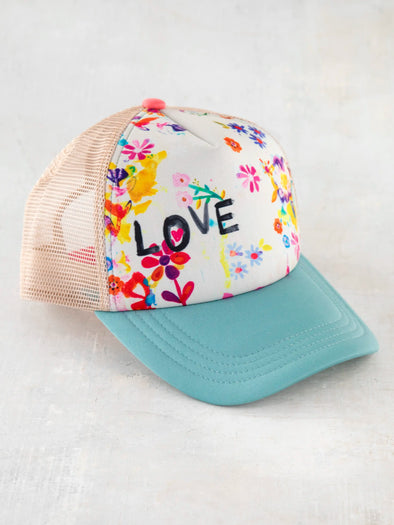 Cream Love Adjustable Trucker Hat