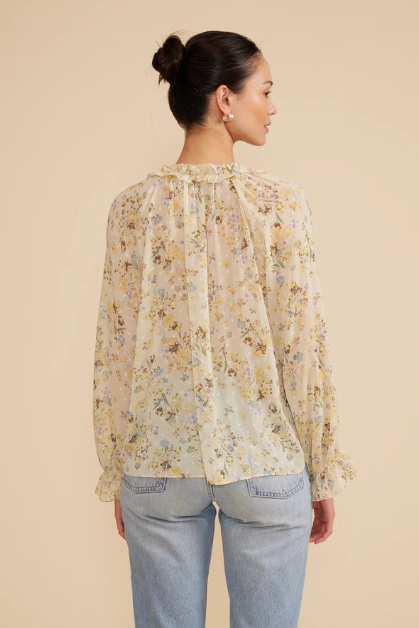 Keiko Yellow Floral Top