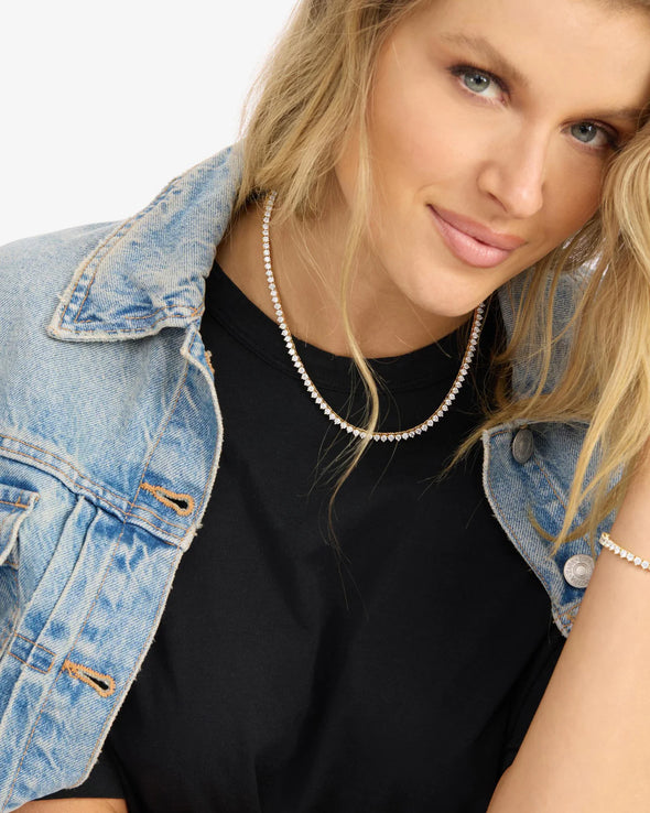 Not Your Basic Tennis Necklace 16"