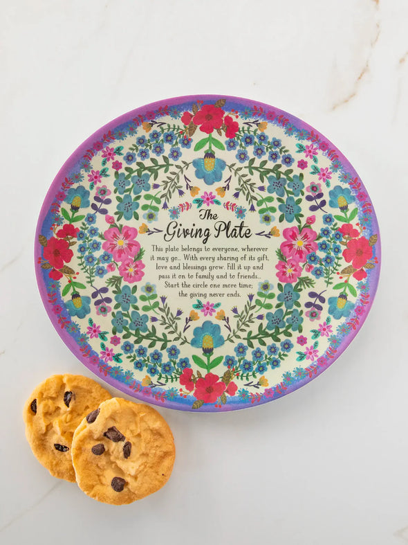 Melamine Giving Plate Cream