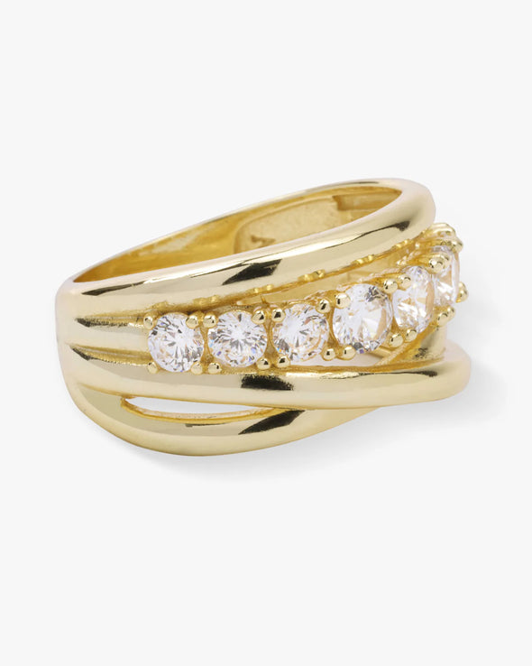 "Oh She Fancy" Stacked Diamond Ring