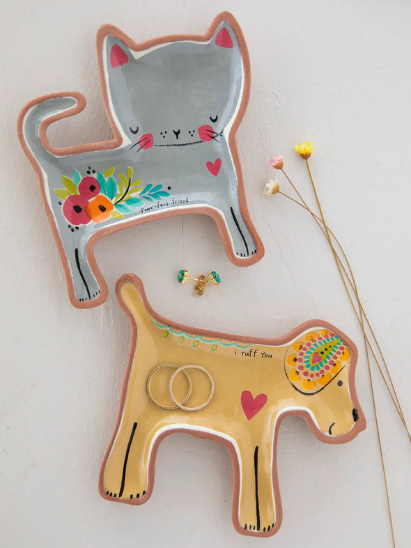 Terracotta Trinket Dish Purr-Fect Friend