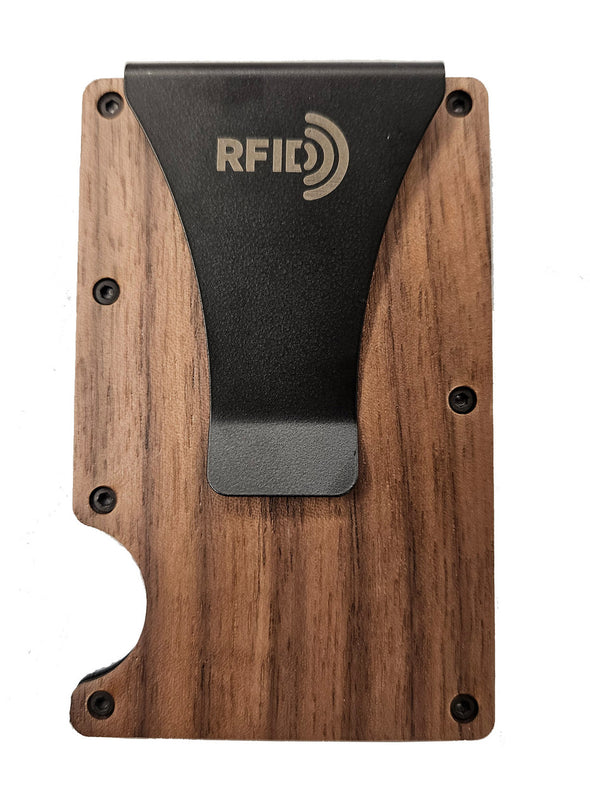 Wood/Resin Smart Wallets Walnut