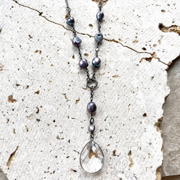 Peacock Pearl necklace