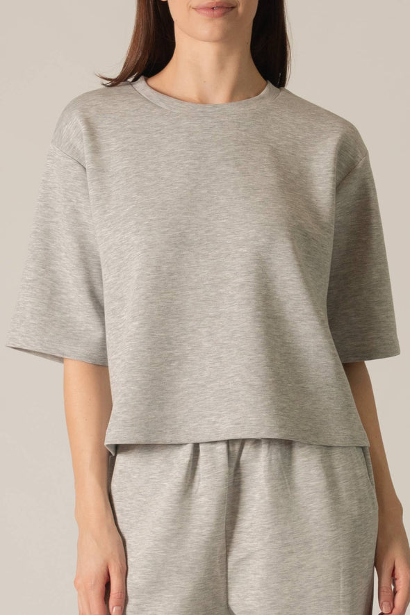 P. CILL Butter Modal Overlap Back Detail Top
