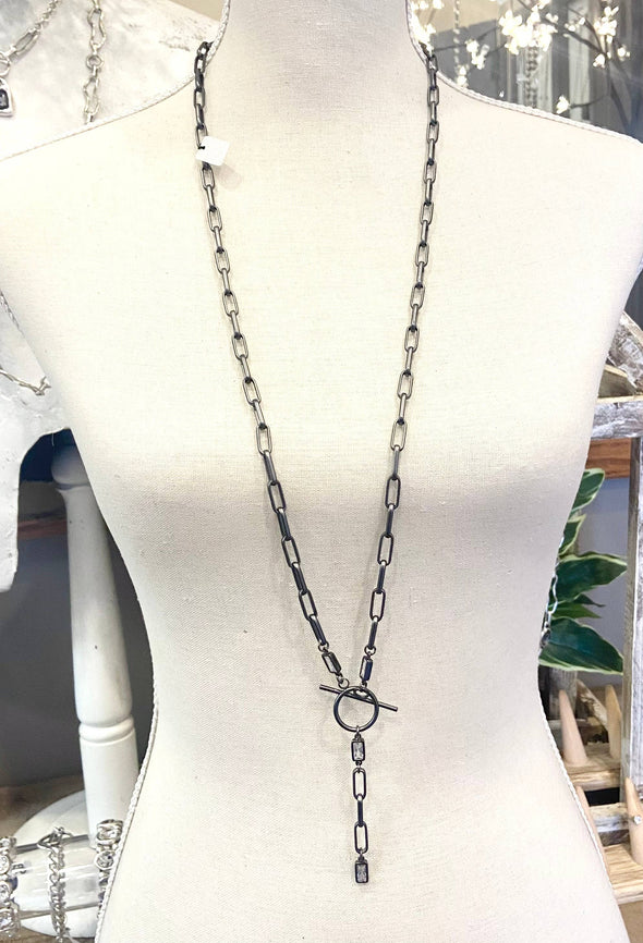 Paperclip wrap necklace