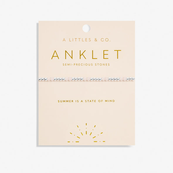 Rose Quartz Anklet