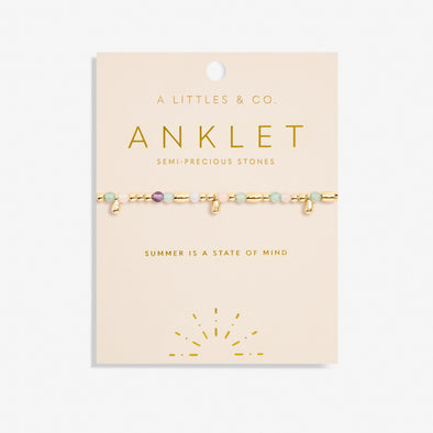 Multi Stone Anklet