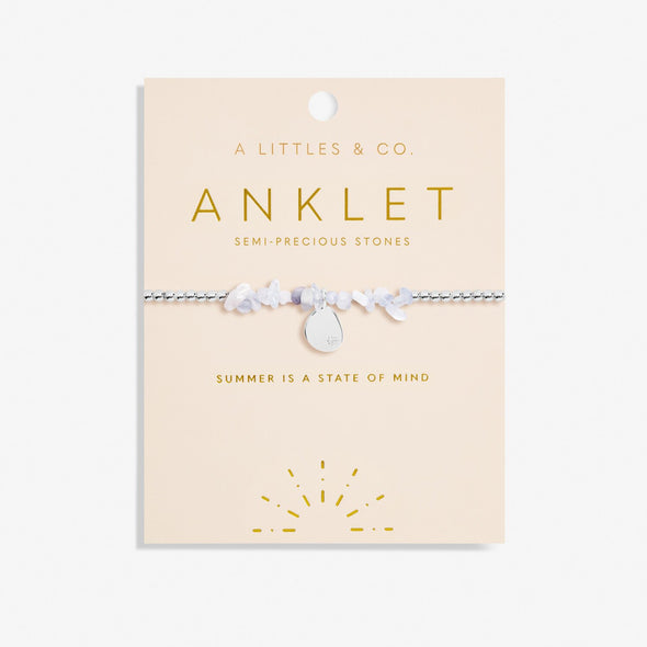 Blue Agate Anklet