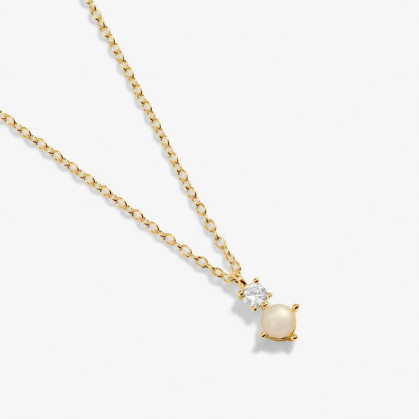 Halo Pearl Cubic Zirconia & Pearl Pendant Necklace