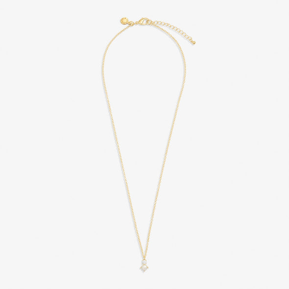 Halo Pearl Cubic Zirconia & Pearl Pendant Necklace